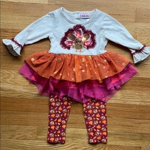 2 piece little turkey outfit